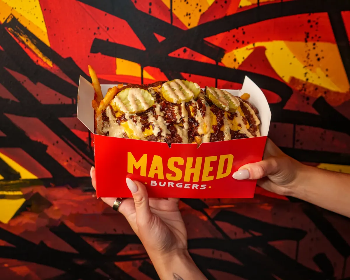 Large Mashed Fries in a Mashed Burgers box